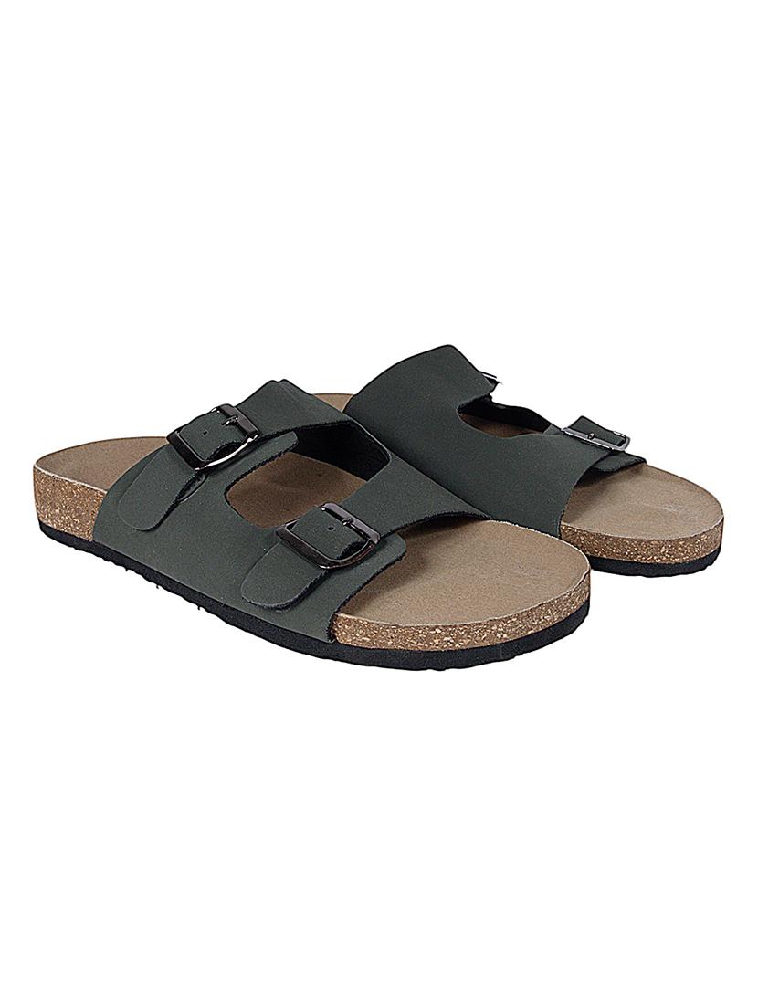 men solid slip on sandal - 22007766 - Standard Image - 2