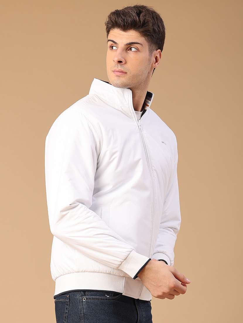 men solid long sleeve reversible bomber jacket - 22007958 -  Standard Image - 2