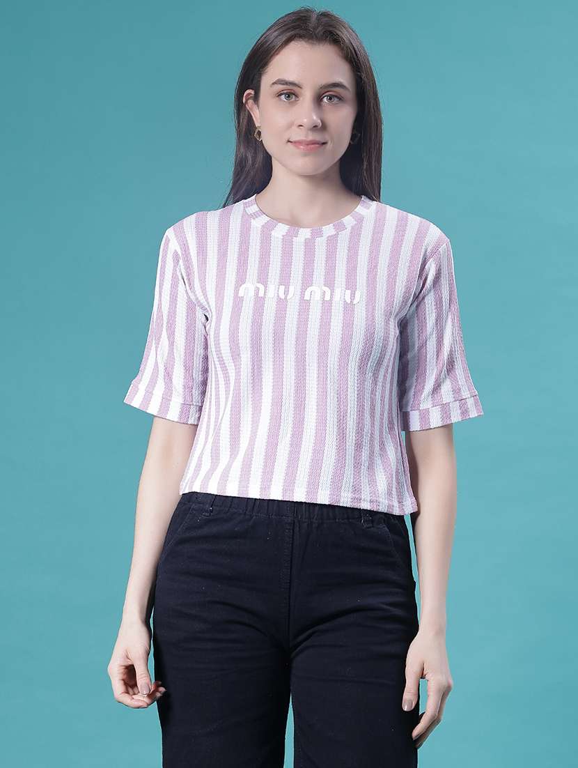 girls striped short sleeve t-shirt - 22007998 -  Standard Image - 2