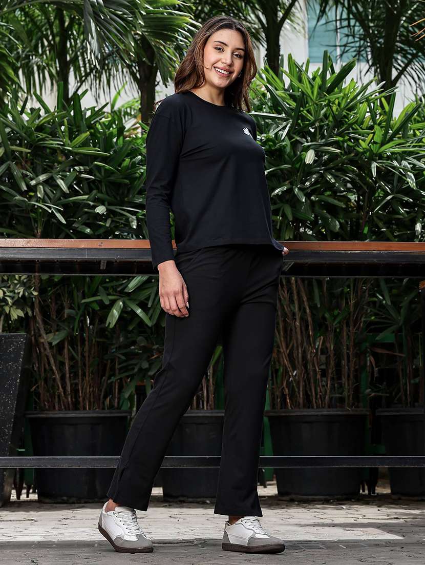 women floral long sleeve t-shirt and trouser set co-ord - 22008310 - Standard Image - 2