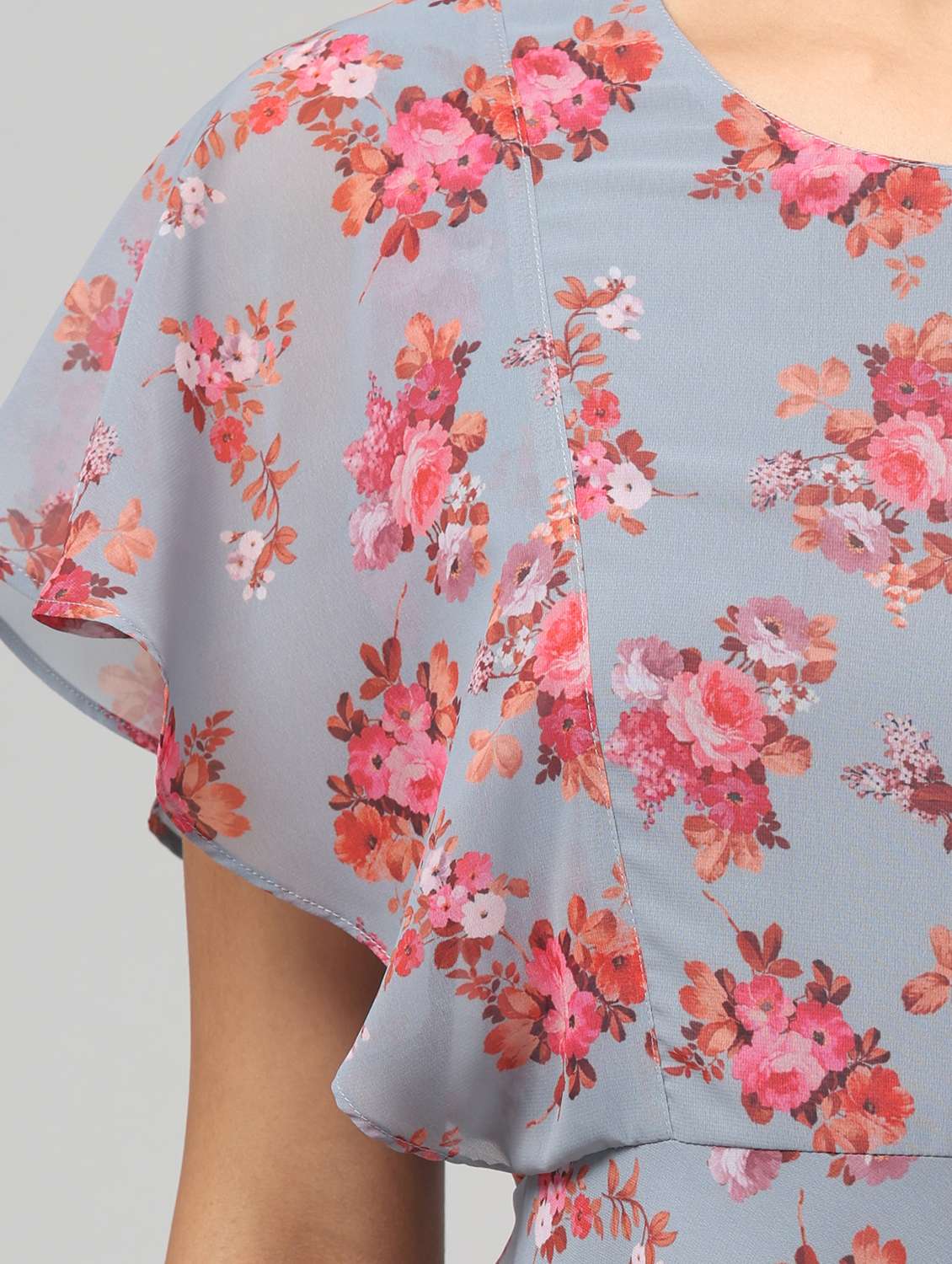 Women Floral Print Flared Printed Flared Dress