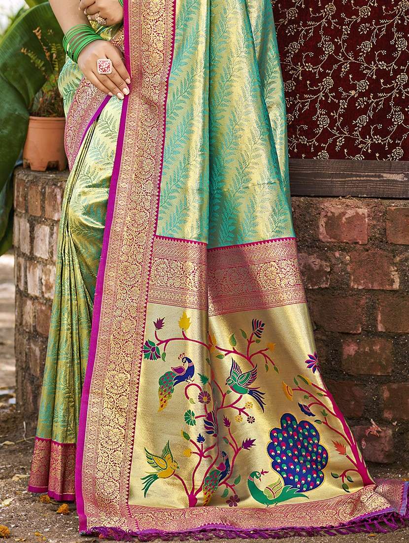 women self design kanjivaram saree with blouse - 22008694 -  Standard Image - 2
