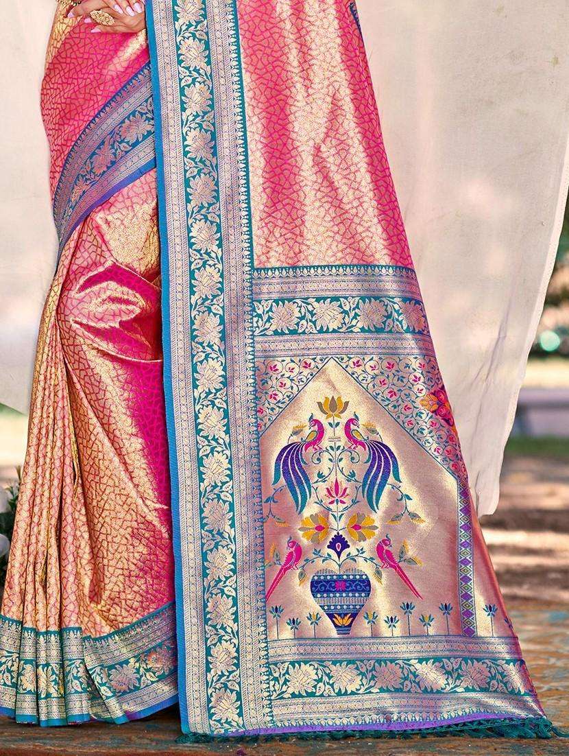 women self design kanjivaram saree with blouse - 22008710 -  Standard Image - 2