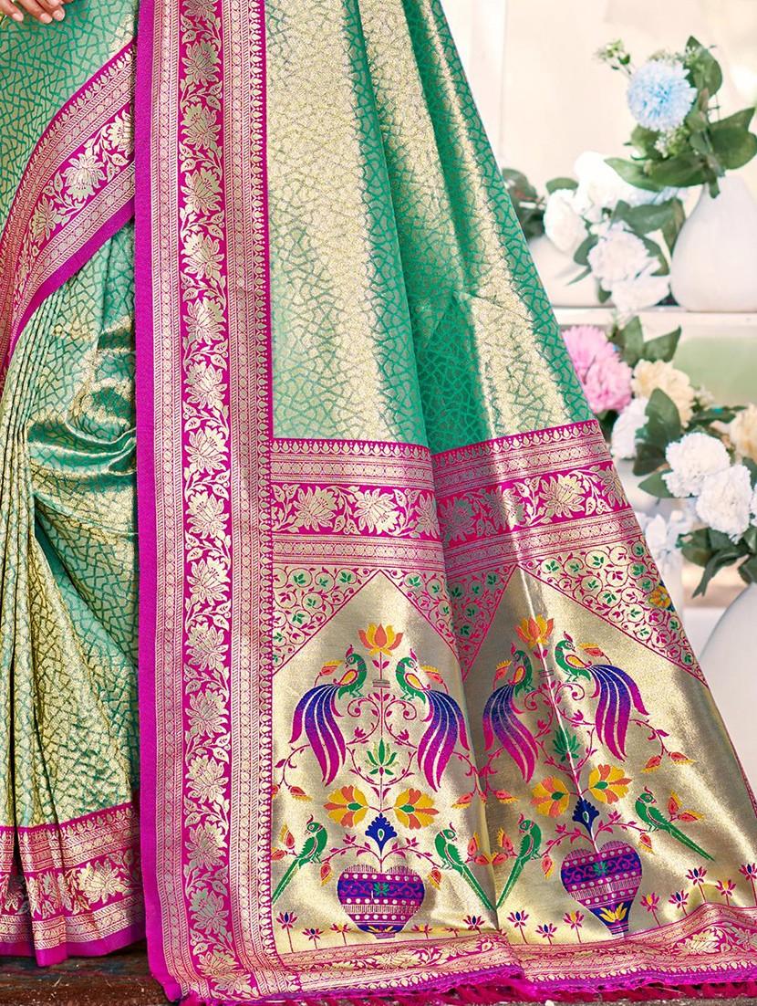 women self design kanjivaram saree with blouse - 22008712 - Standard Image - 2