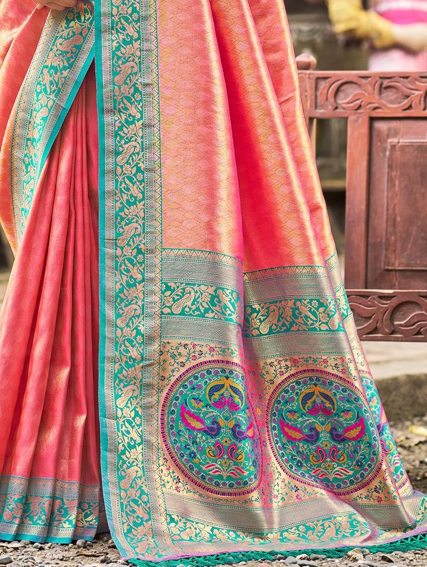 women self design kanjivaram saree with blouse - 22008716 - Standard Image - 2