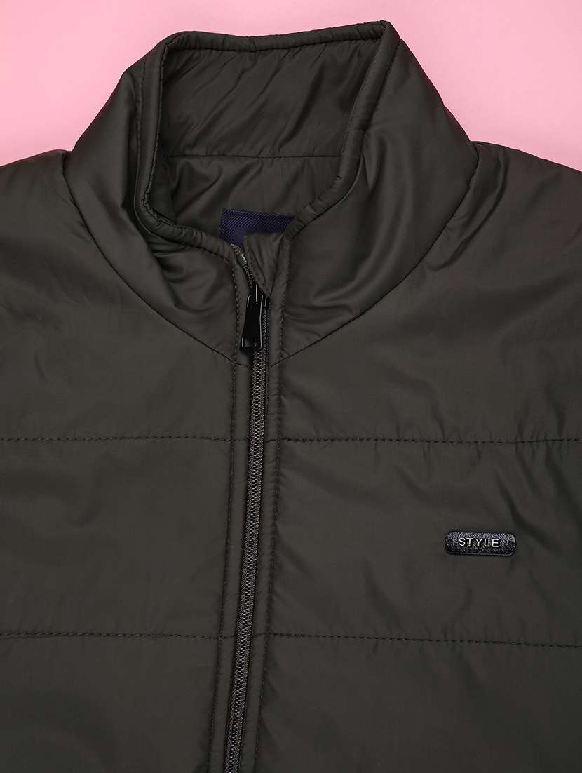 boys solid long sleeve quilted jacket - 22008813 -  Standard Image - 2