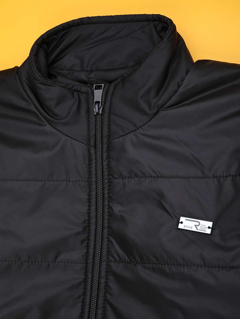 boys solid long sleeve quilted jacket - 22008816 -  Standard Image - 2