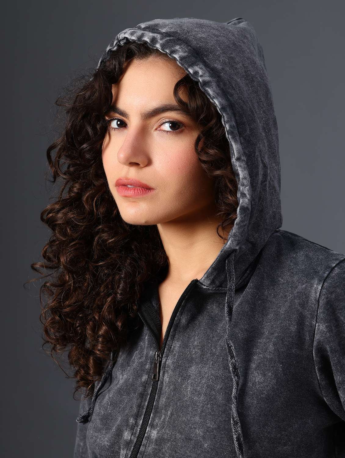 black cotton blend plain sweatshirt - 22008927 -  Standard Image - 2