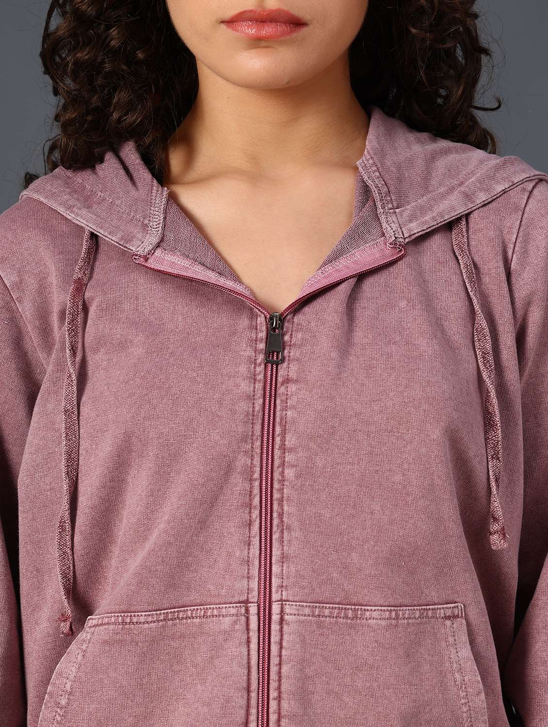 pink cotton blend plain sweatshirt - 22008928 -  Standard Image - 2