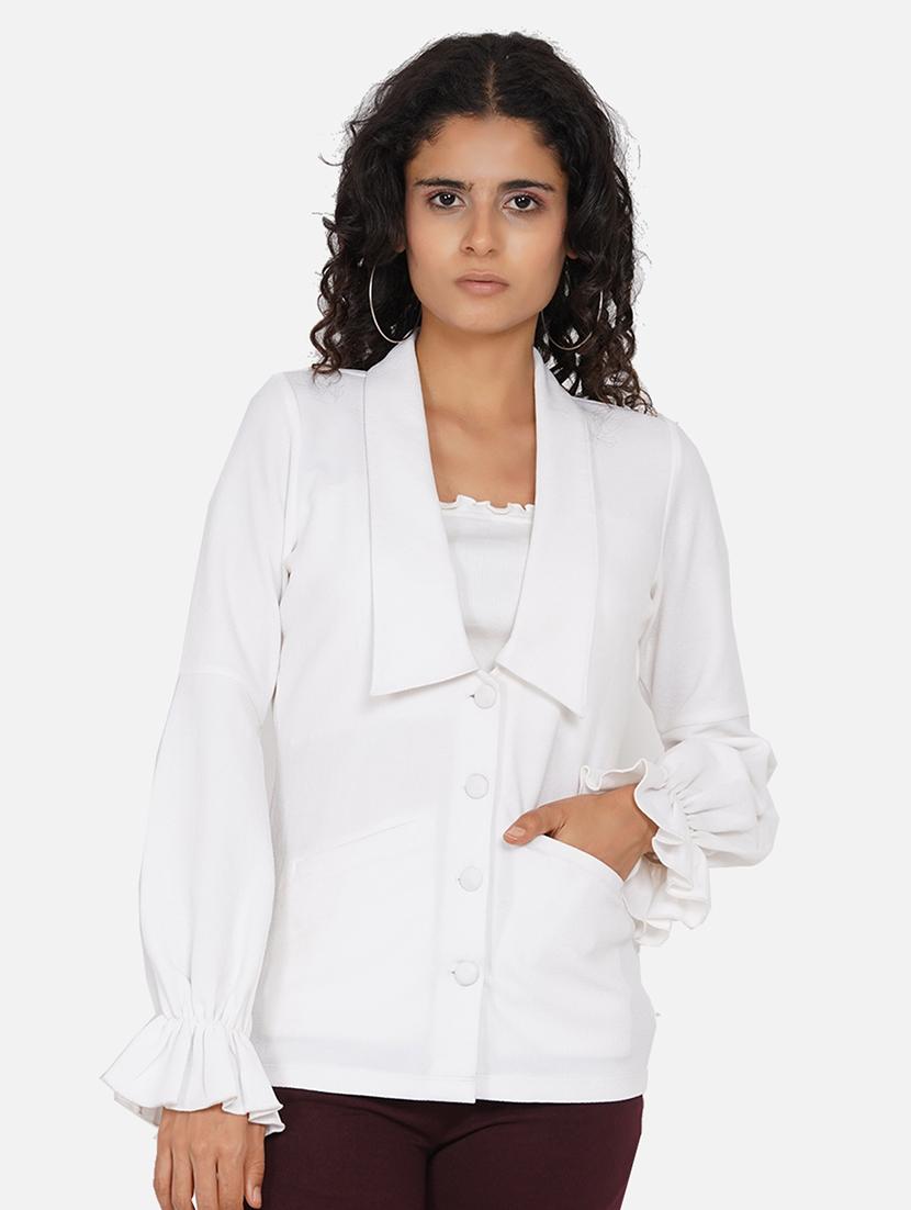 women solid long sleeve single breasted blazer - 22009133 -  Zoom Image - 0