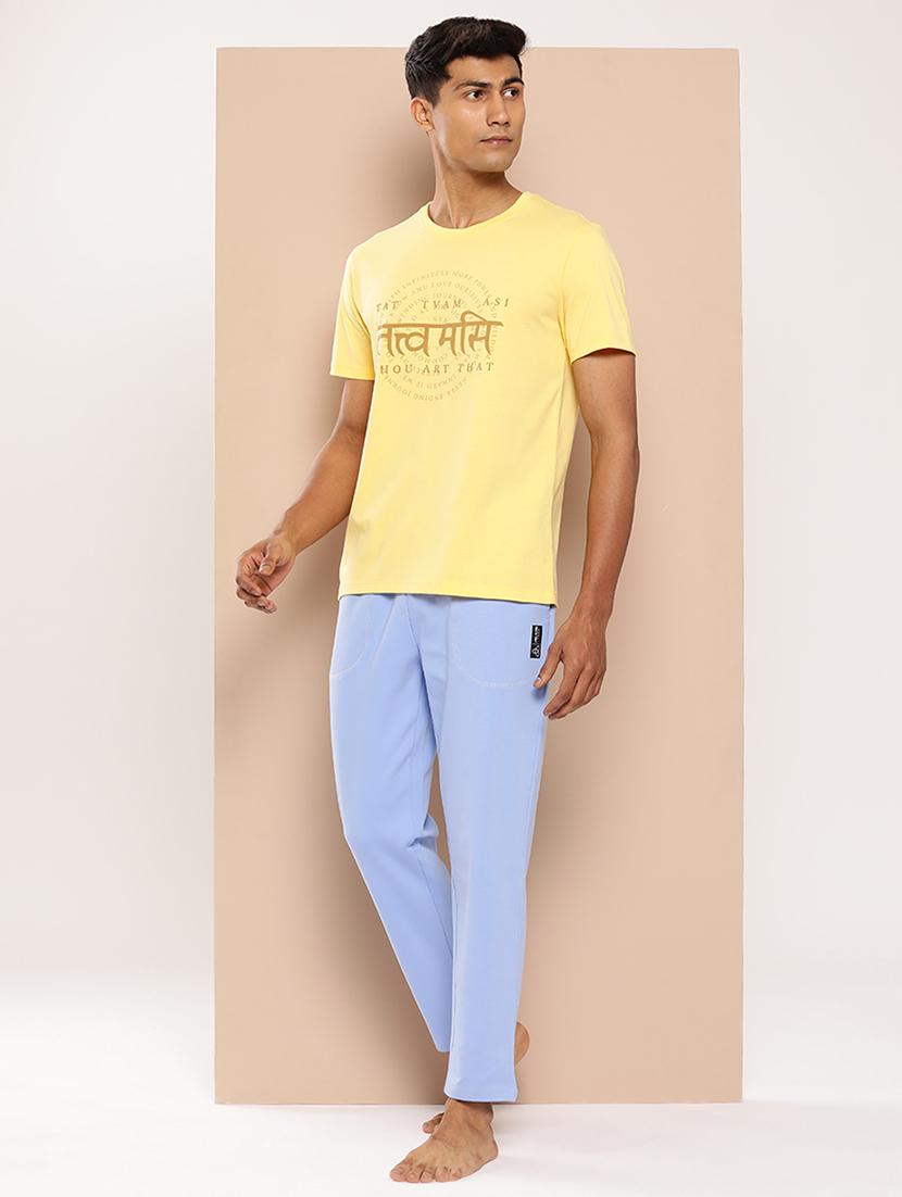 men solid regular fit full length track pant - 22009258 - Standard Image - 2