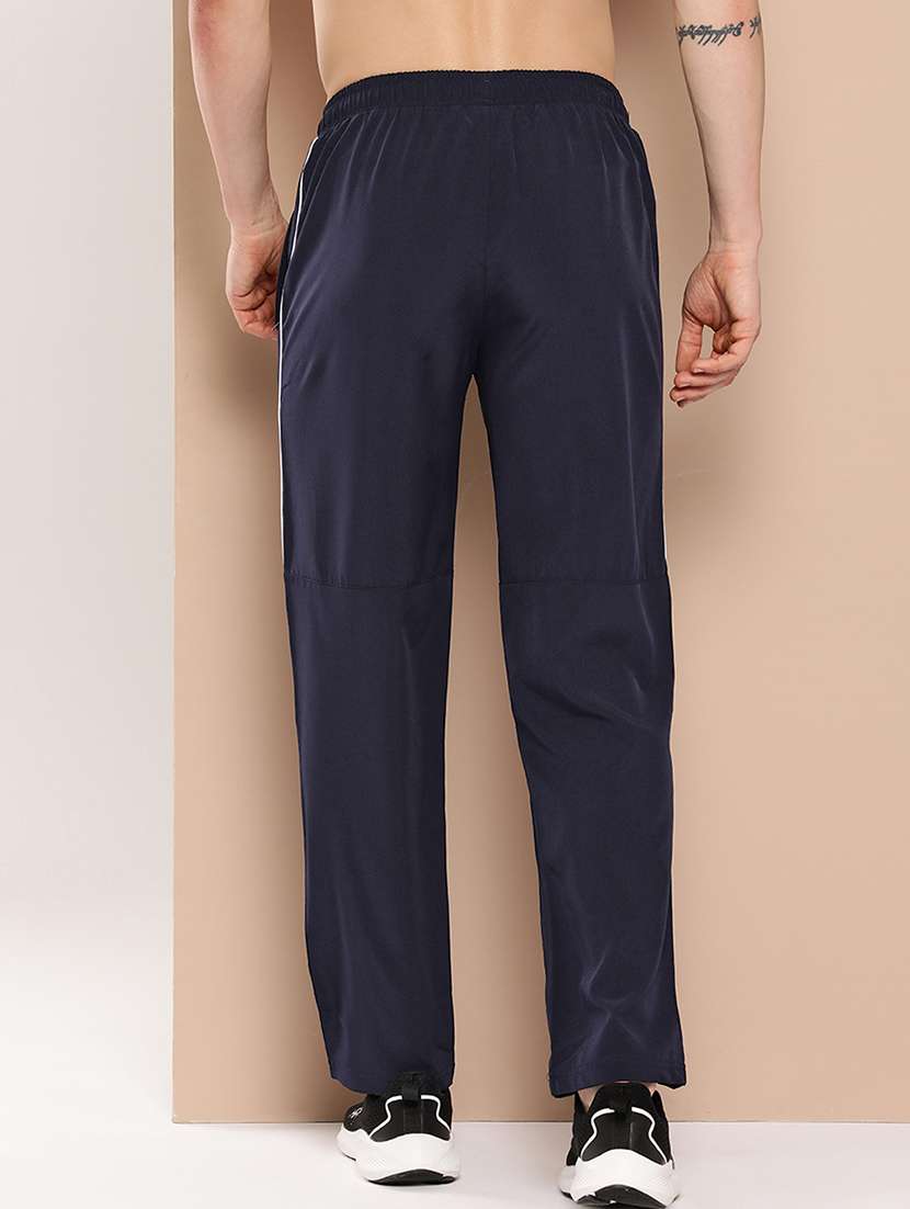 men solid regular fit full length track pant - 22009260 -  Standard Image - 2