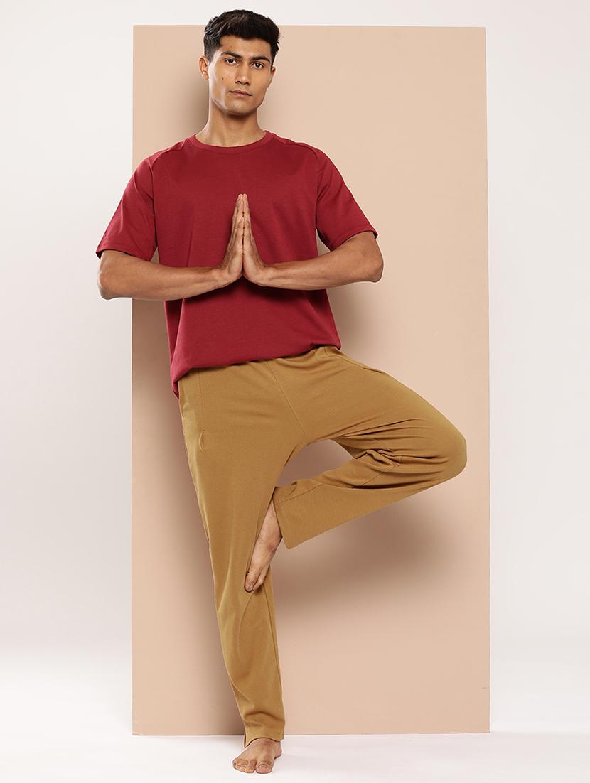 men solid regular fit full length track pant - 22009264 - Standard Image - 2