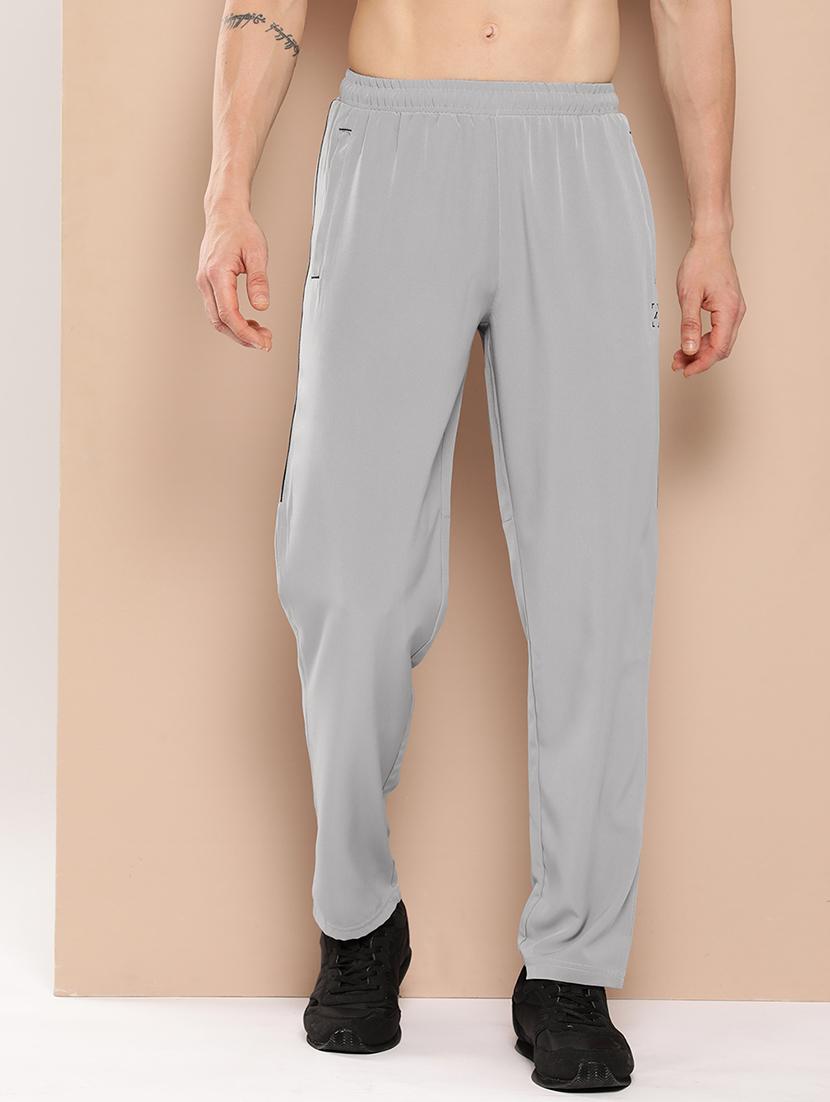 men solid regular fit full length track pant - 22009266 -  Zoom Image - 0