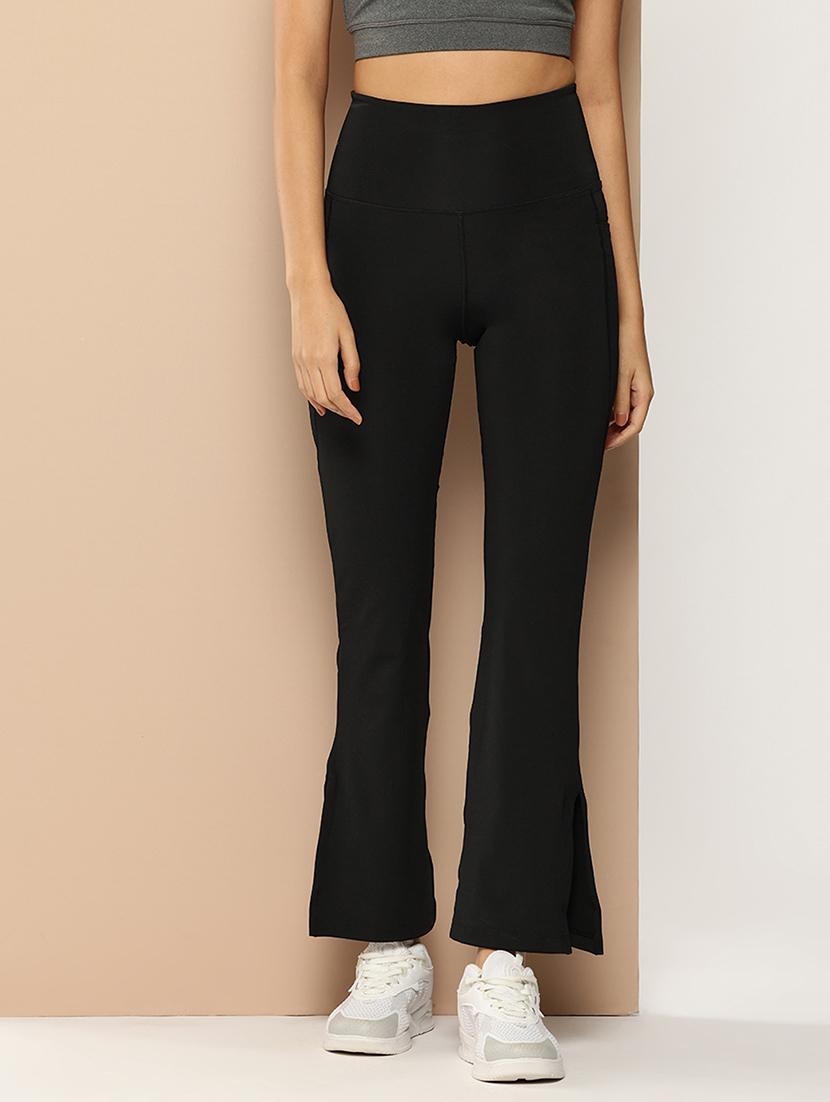 women solid high rise slim fit yoga pant  - 22009270 -  Zoom Image - 0