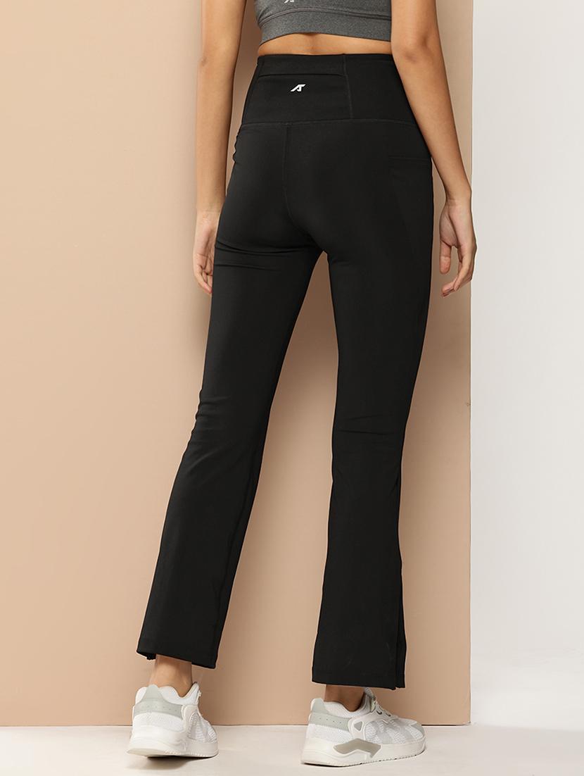 women solid high rise slim fit yoga pant - 22009270 - Standard Image - 2