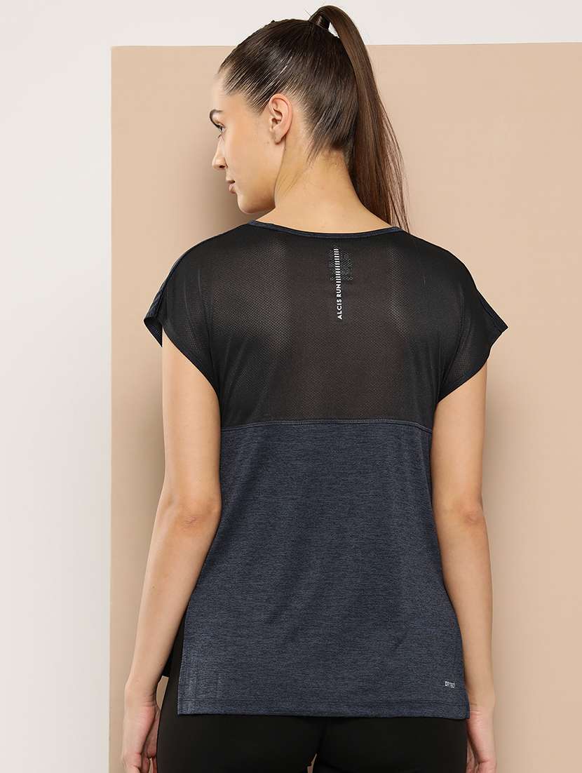 women typographic short sleeve dry fit t-shirt - 22009290 -  Standard Image - 2