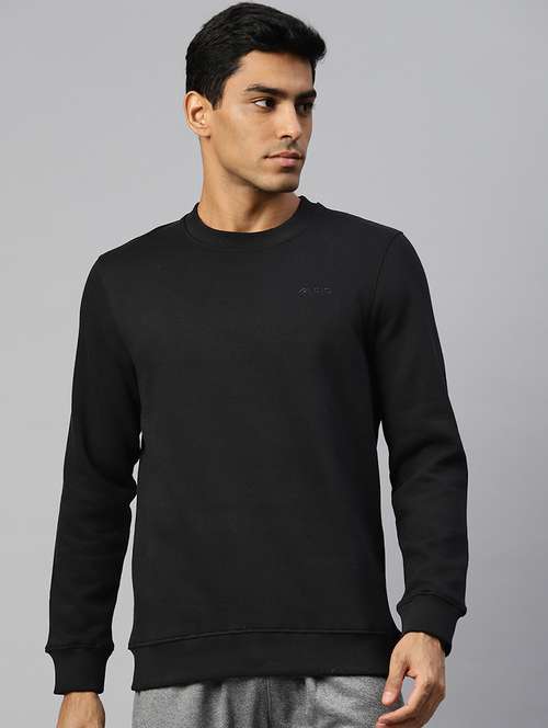 men solid long sleeve regular fit sweatshirt - 22009300 - Standard Image - 0