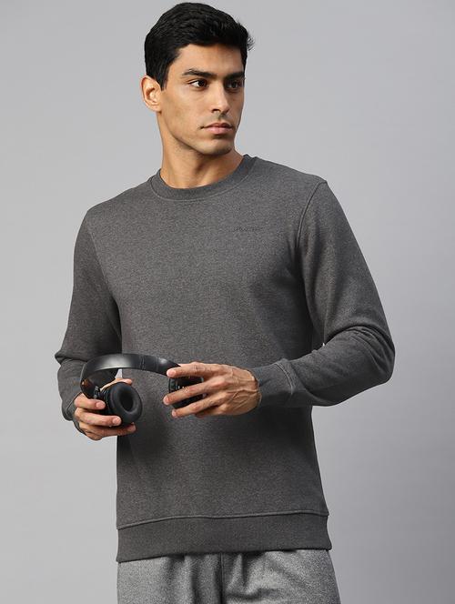 men solid long sleeve regular fit sweatshirt - 22009302 -  Standard Image - 0