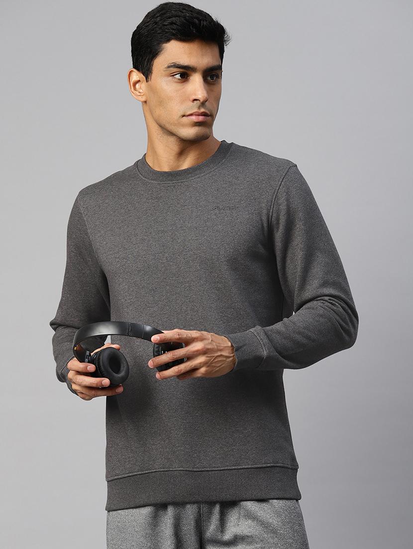 men solid long sleeve regular fit sweatshirt - 22009302 -  Zoom Image - 0