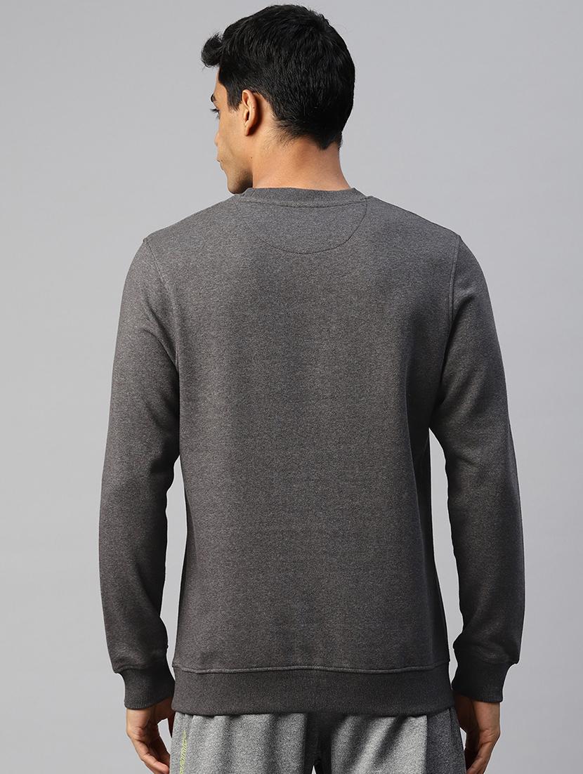 men solid long sleeve regular fit sweatshirt - 22009302 - Standard Image - 2