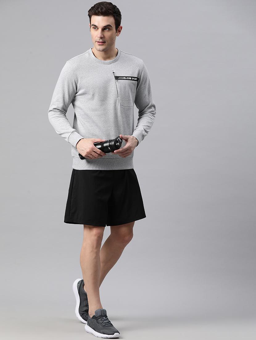 men logo print long sleeve regular fit sweatshirt - 22009305 - Standard Image - 2
