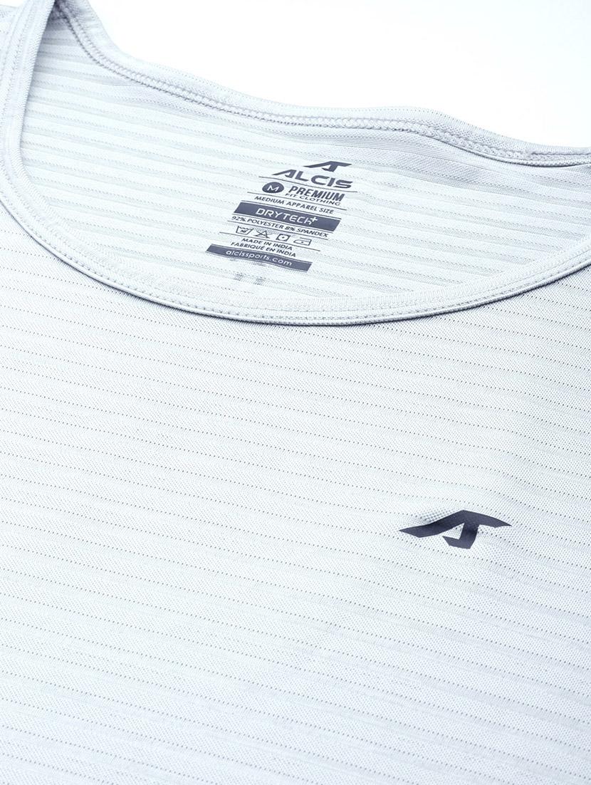 men striped sleeveless dry fit t-shirt - 22009364 - Standard Image - 2