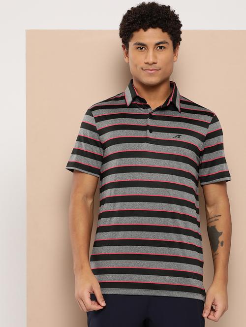 men striped short sleeve regular fit polo t-shirt - 22009371 -  Standard Image - 0