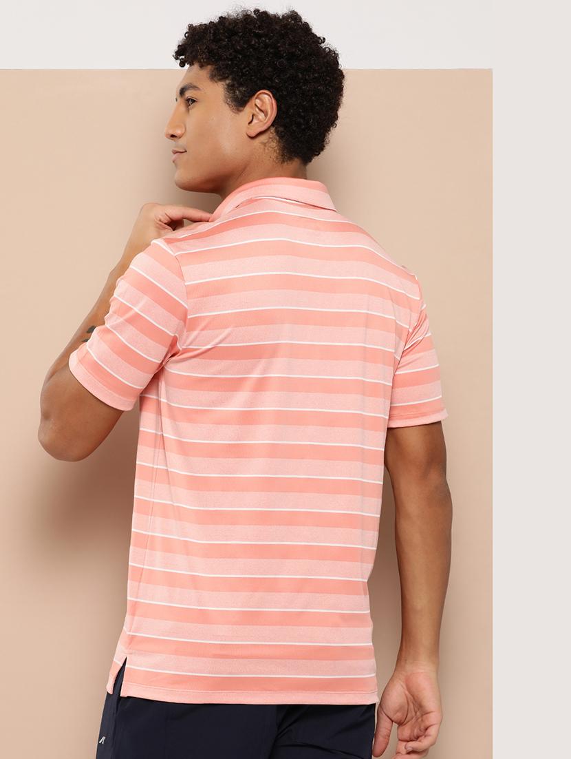 men striped short sleeve regular fit polo t-shirt - 22009373 - Standard Image - 2