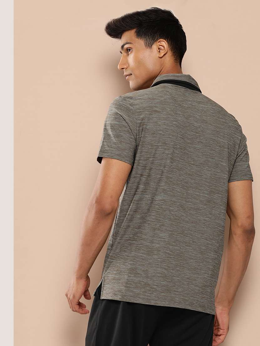 men solid short sleeve regular fit polo t-shirt - 22009374 - Standard Image - 2