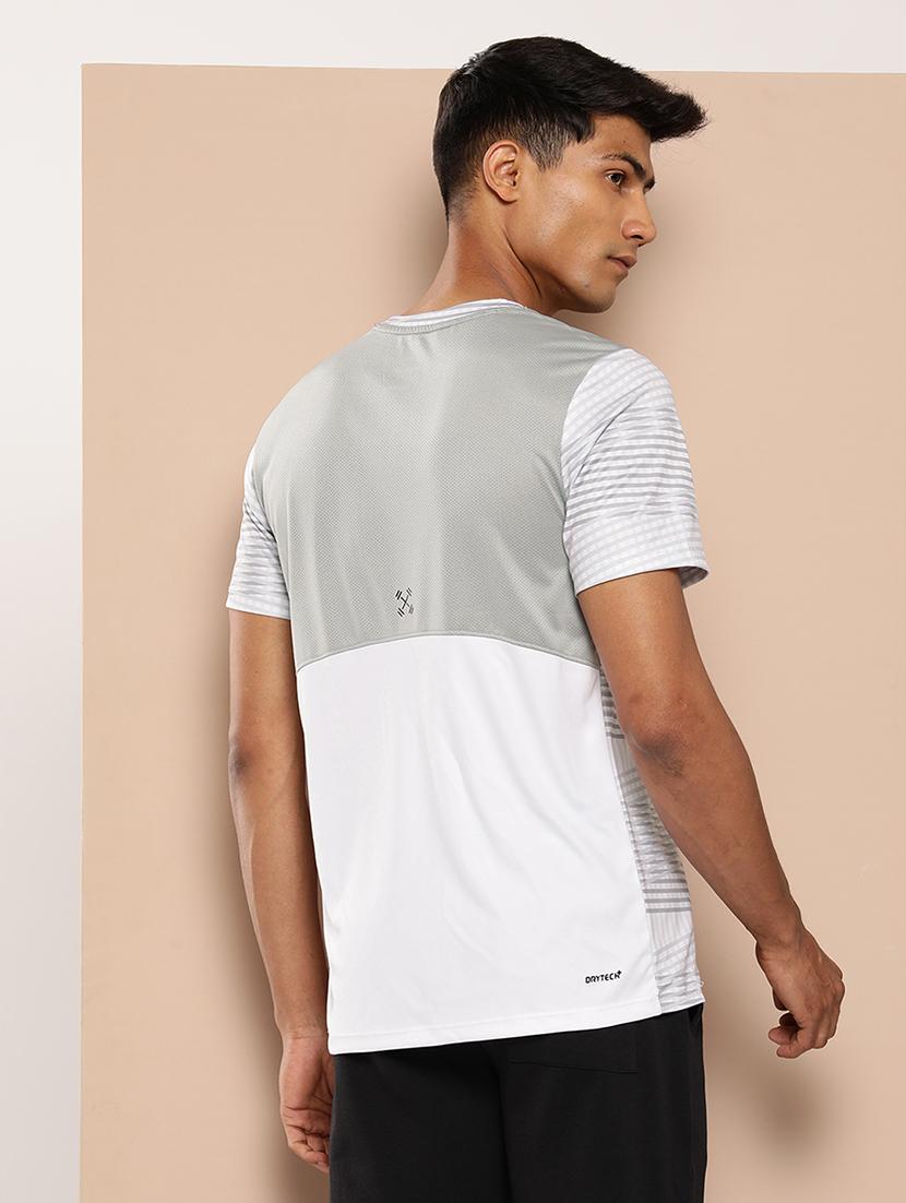 men striped short sleeve regular fit sport t-shirt - 22009382 - Standard Image - 2