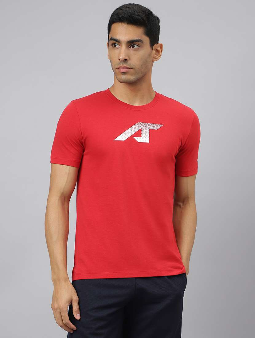 men chest print short sleeve regular fit t-shirt