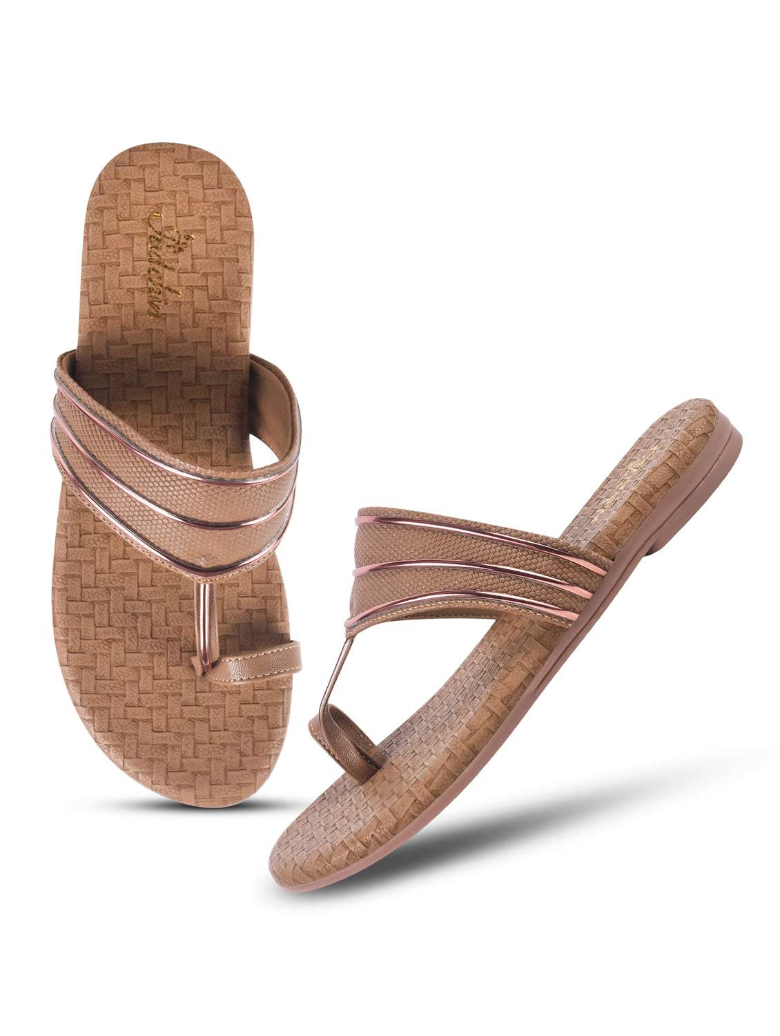 women one toe flat sandal - 22009417 - Standard Image - 2