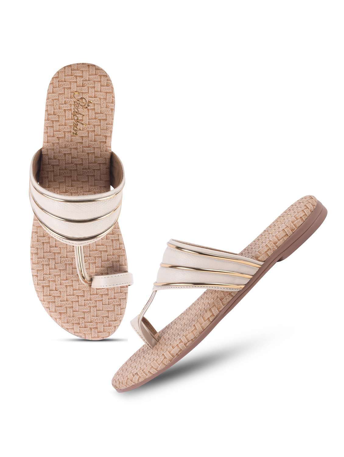 women one toe flat sandal - 22009419 -  Standard Image - 2