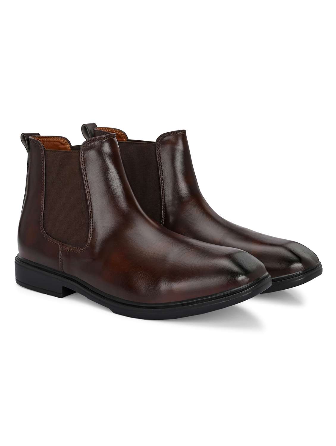Men Brown Slip On Boot - 22009424 -  Standard Image - 2