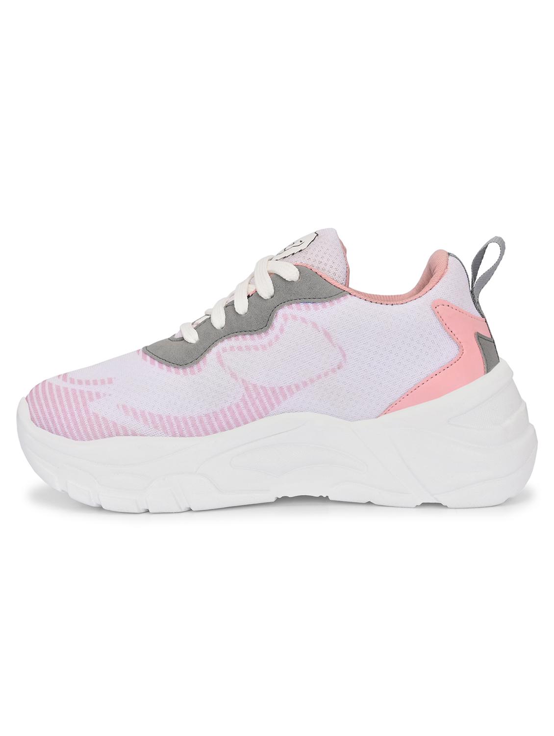 women pink lace-up sports shoe - 22009445 - Standard Image - 2
