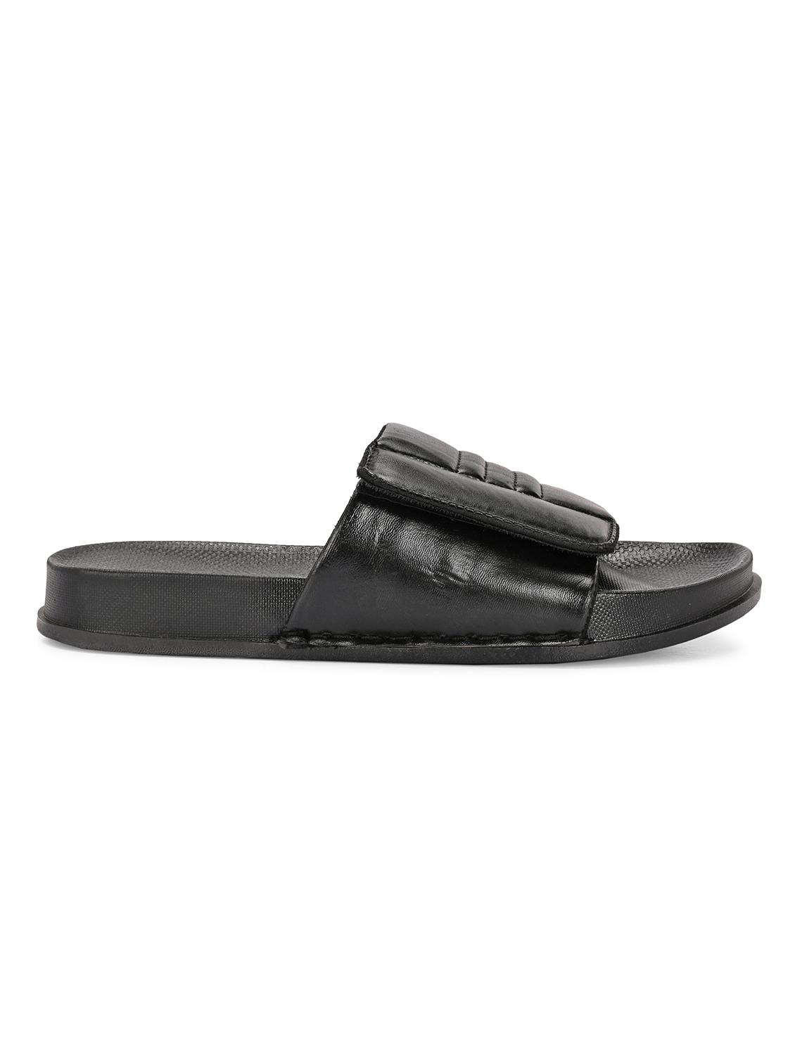 men black slip on slider - 22009446 - Standard Image - 2