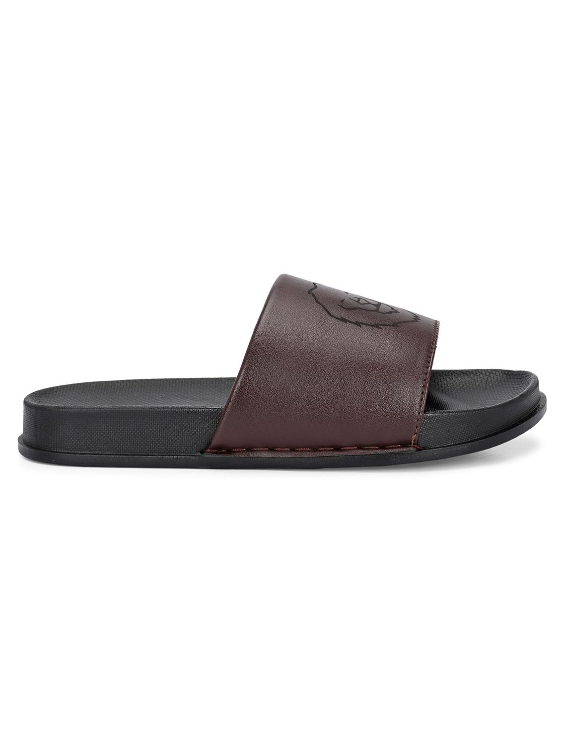 men brown slip on slider - 22009447 - Standard Image - 2