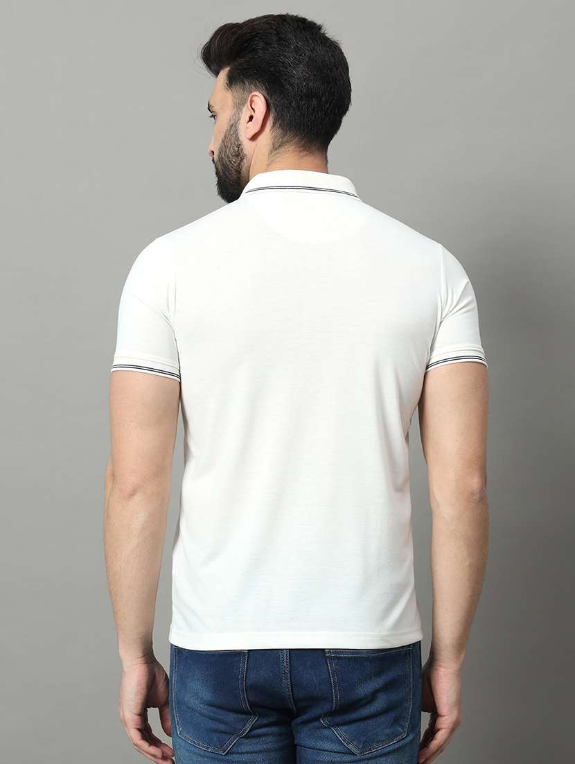 men solid short sleeve regular fit polo t-shirt - 22009515 -  Standard Image - 2