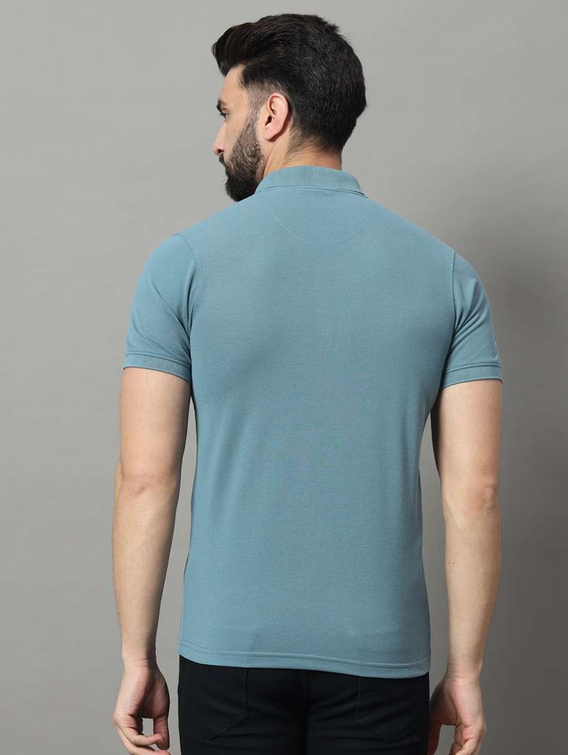 men color block short sleeve regular fit polo t-shirt - 22009529 -  Standard Image - 2