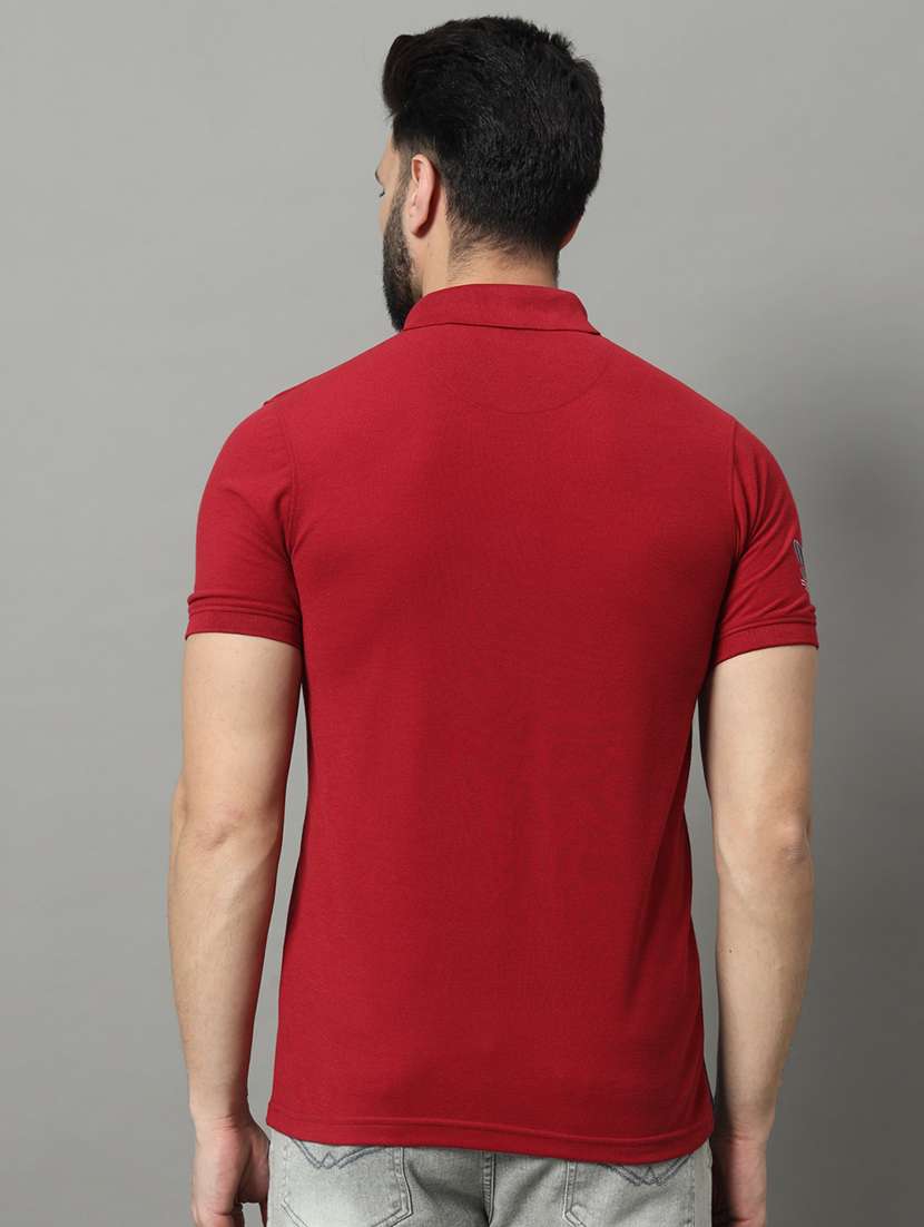 men color block short sleeve regular fit polo t-shirt - 22009530 -  Standard Image - 2