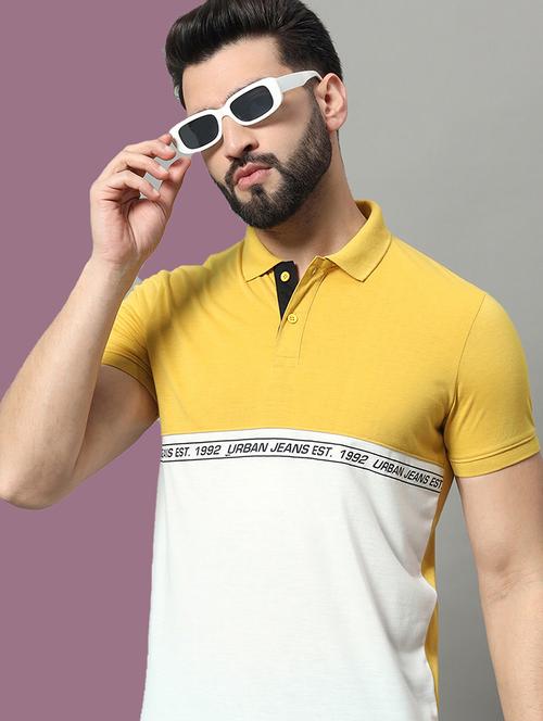 men color block short sleeve regular fit polo t-shirt - 22009540 -  Standard Image - 0