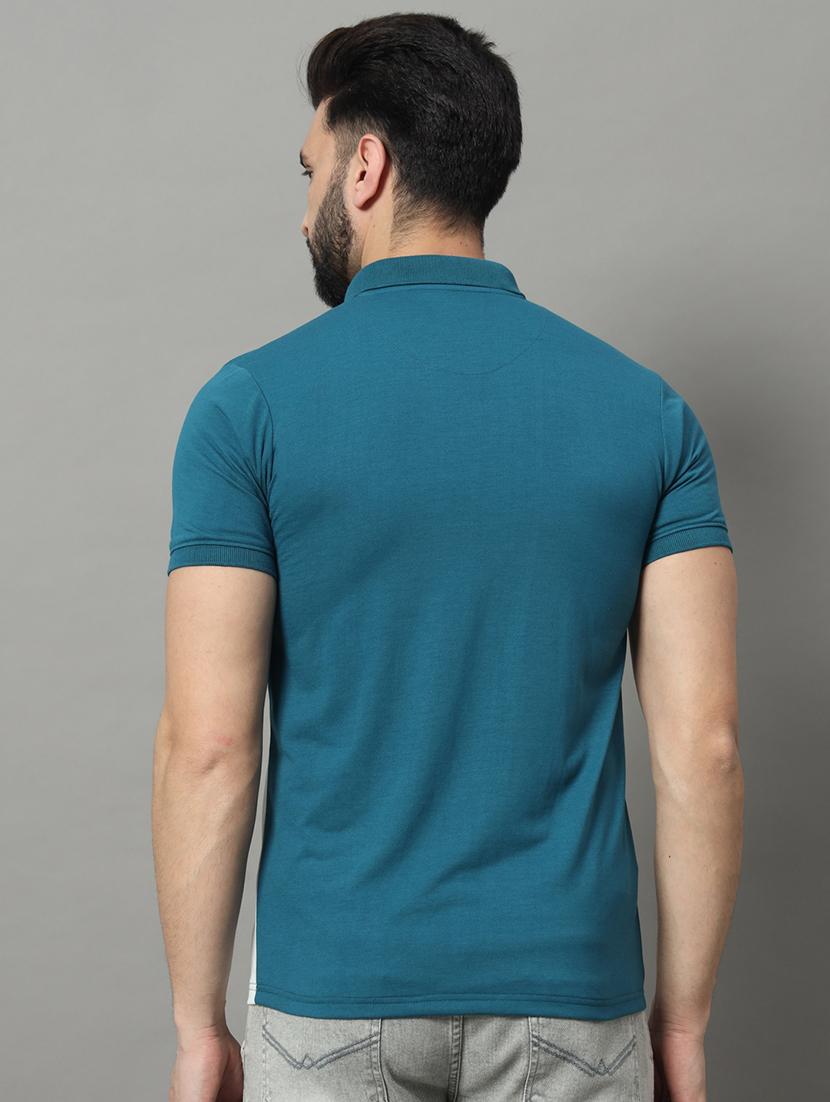 men color block short sleeve regular fit polo t-shirt - 22009541 - Standard Image - 2