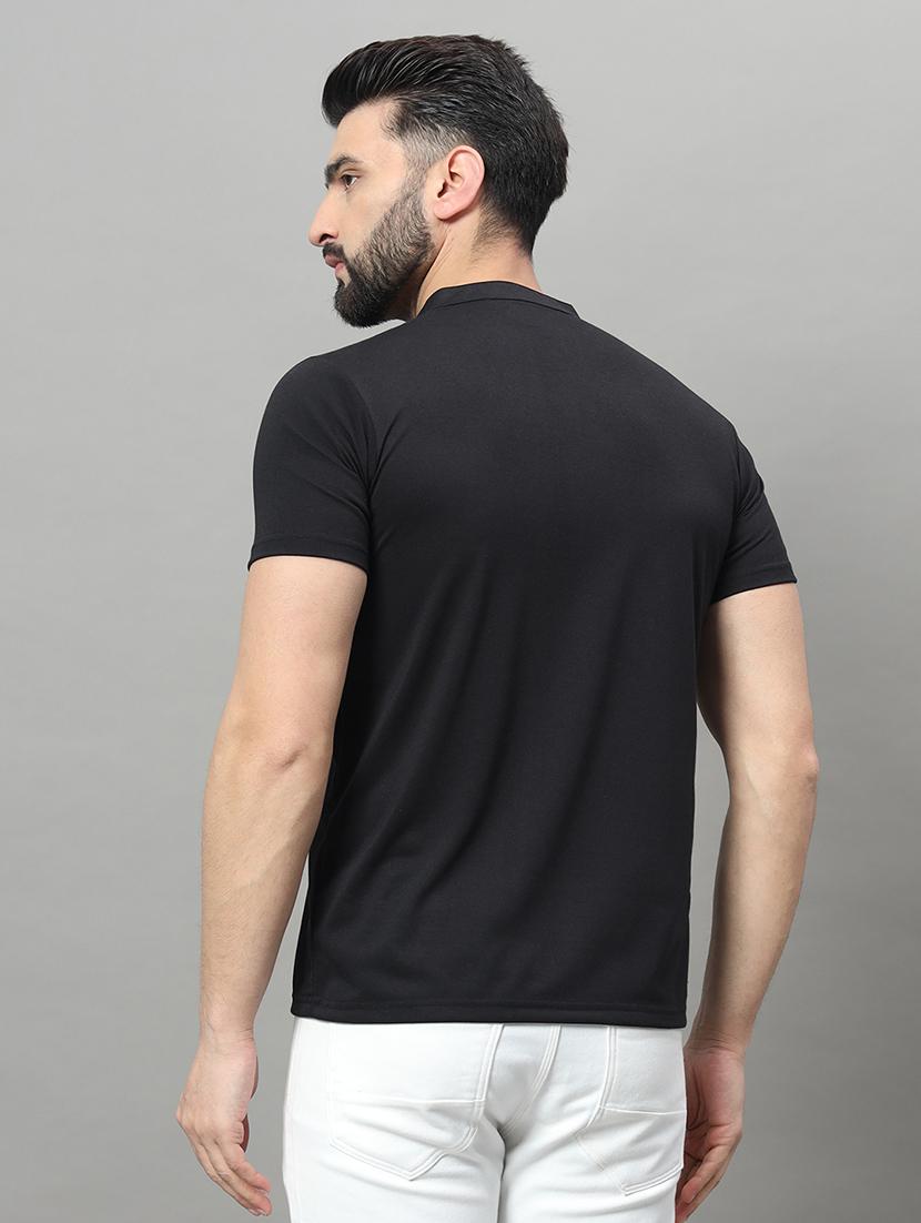 men solid short sleeve regular fit t-shirt - 22009543 - Standard Image - 2