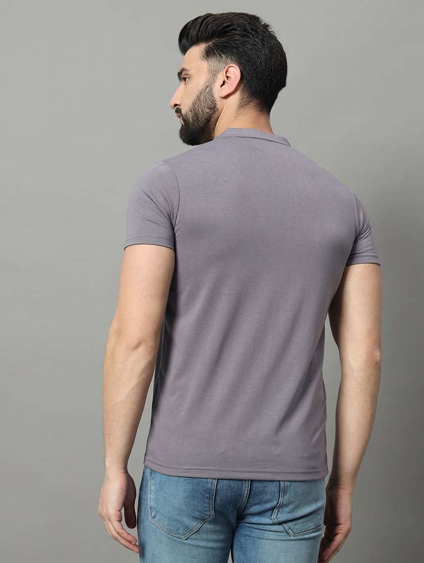 men solid short sleeve regular fit t-shirt - 22009547 -  Standard Image - 2