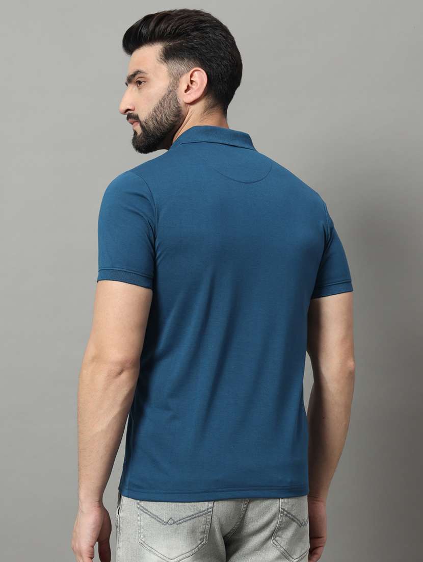 men printed short sleeve regular fit polo t-shirt - 22009554 -  Standard Image - 2