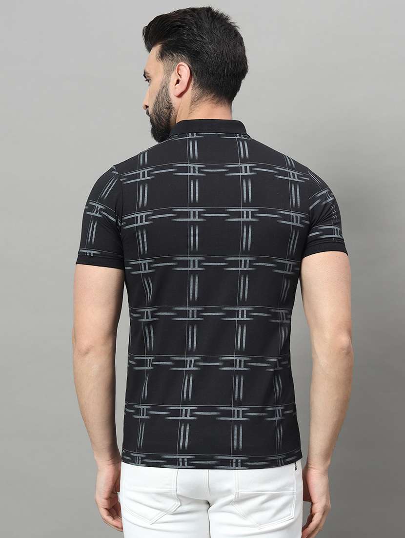 men printed short sleeve regular fit polo t-shirt - 22009560 -  Standard Image - 2