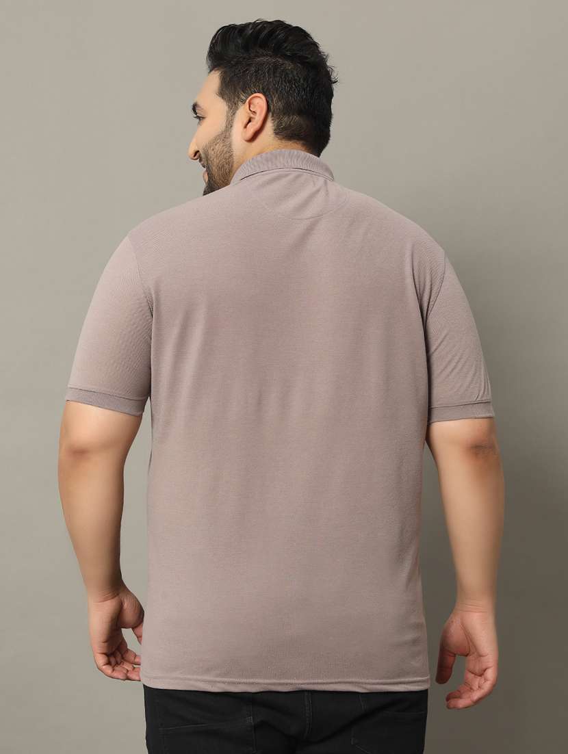 men solid short sleeve regular fit polo t-shirt - 22009572 -  Standard Image - 2