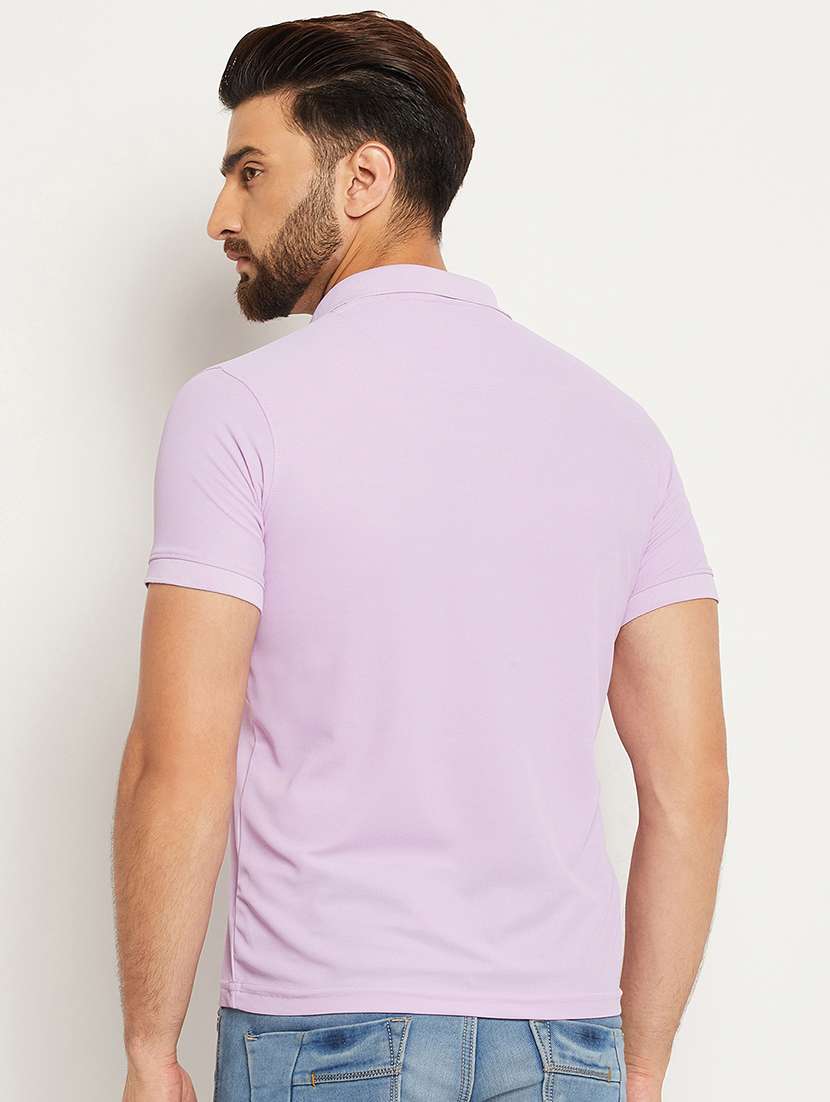 men solid short sleeve regular fit polo t-shirt - 22009573 -  Standard Image - 2