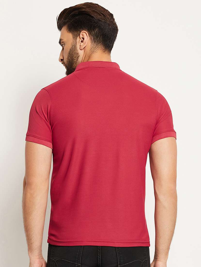 men solid short sleeve regular fit polo t-shirt - 22009575 -  Standard Image - 2